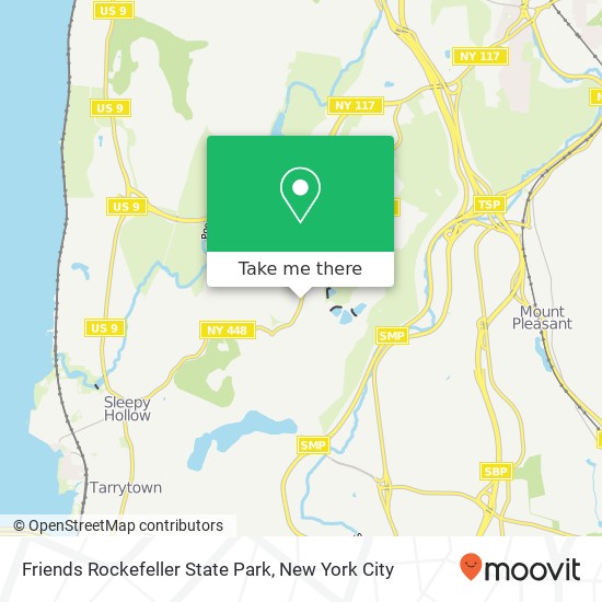 Mapa de Friends Rockefeller State Park