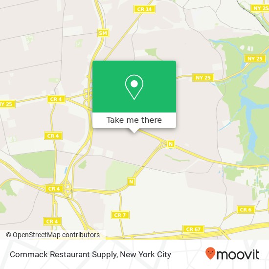 Mapa de Commack Restaurant Supply