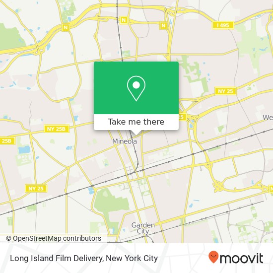 Mapa de Long Island Film Delivery