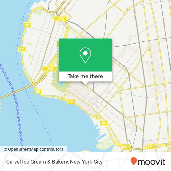 Mapa de Carvel Ice Cream & Bakery