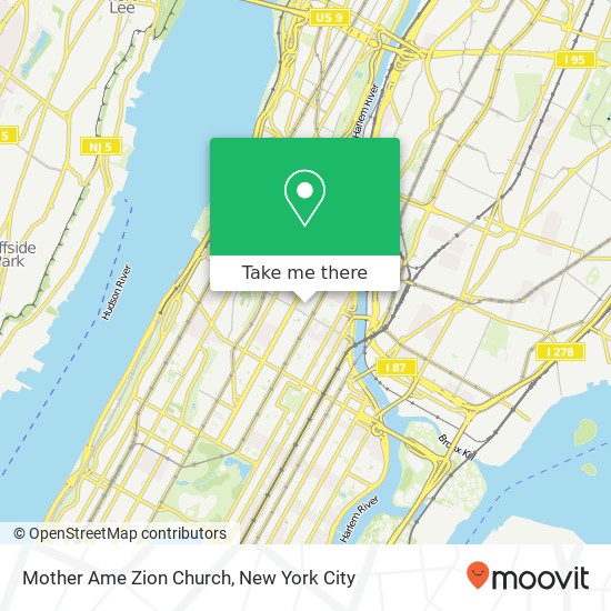 Mother Ame Zion Church map