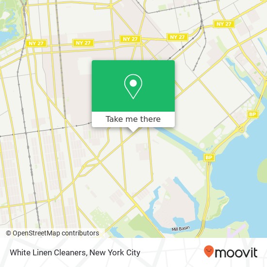 White Linen Cleaners map