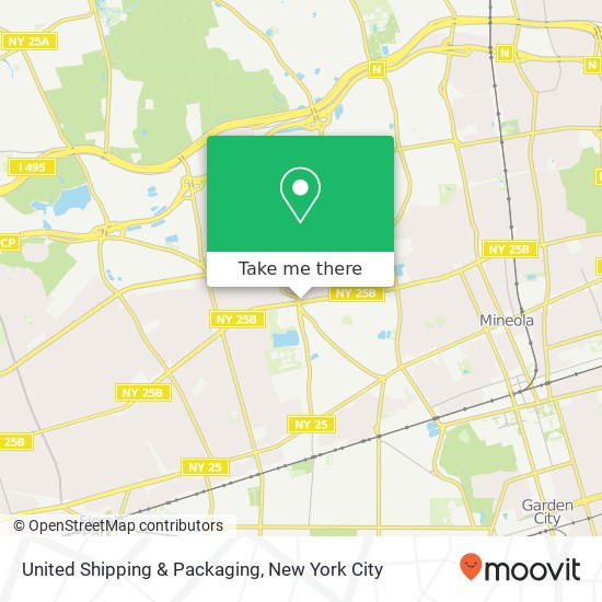 Mapa de United Shipping & Packaging