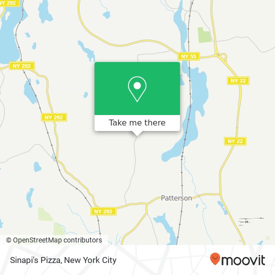 Sinapi's Pizza map