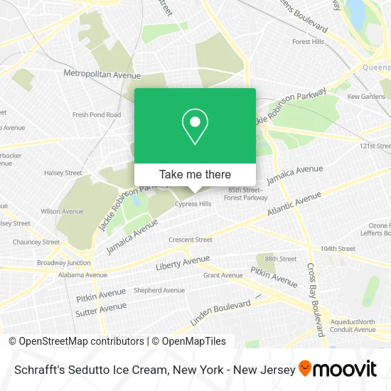 Schrafft's Sedutto Ice Cream map