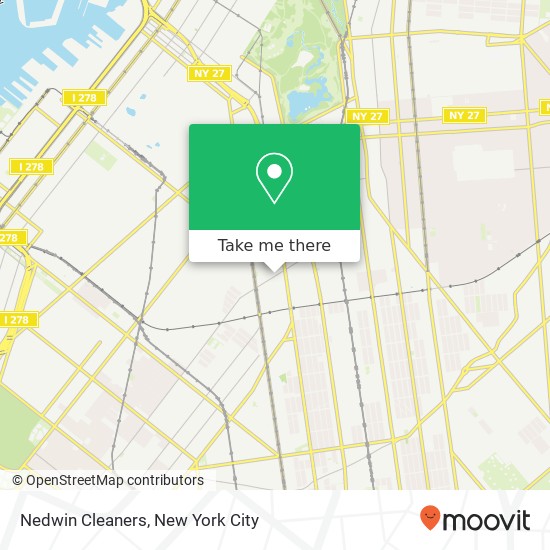 Nedwin Cleaners map