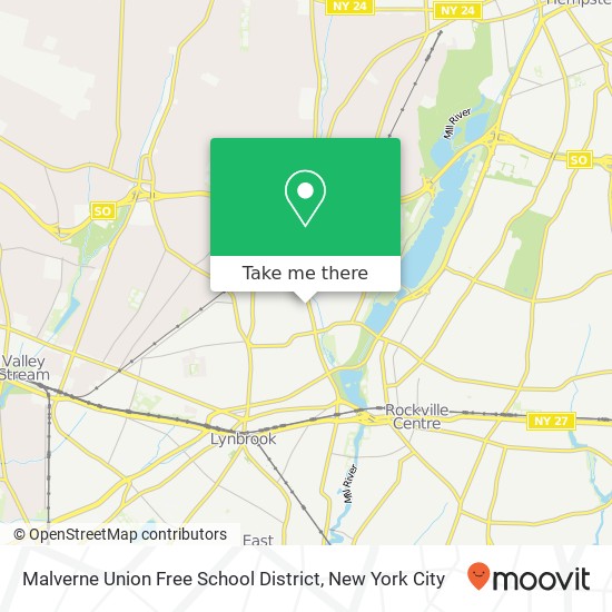 Mapa de Malverne Union Free School District