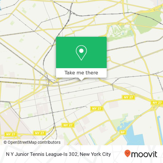 N Y Junior Tennis League-Is 302 map