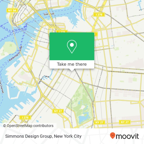 Mapa de Simmons Design Group