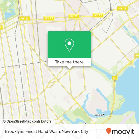 Brooklyn's Finest Hand Wash map