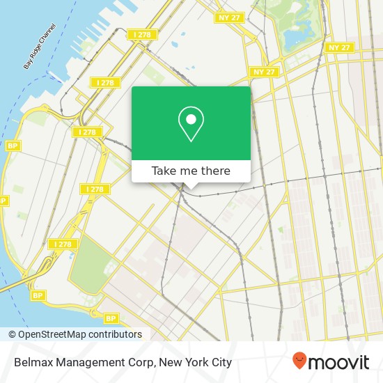 Belmax Management Corp map