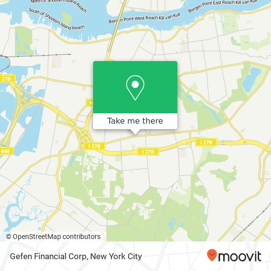 Gefen Financial Corp map