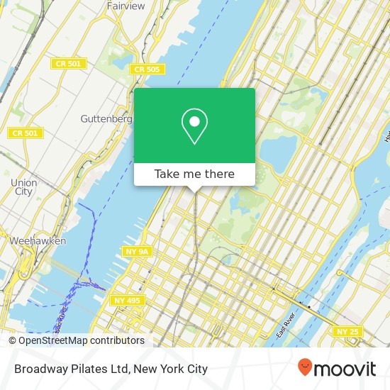 Mapa de Broadway Pilates Ltd