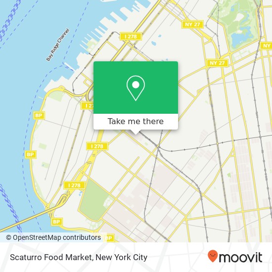 Mapa de Scaturro Food Market