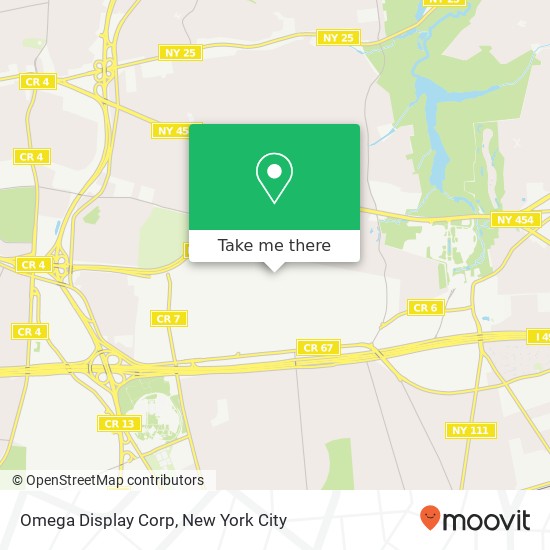 Mapa de Omega Display Corp