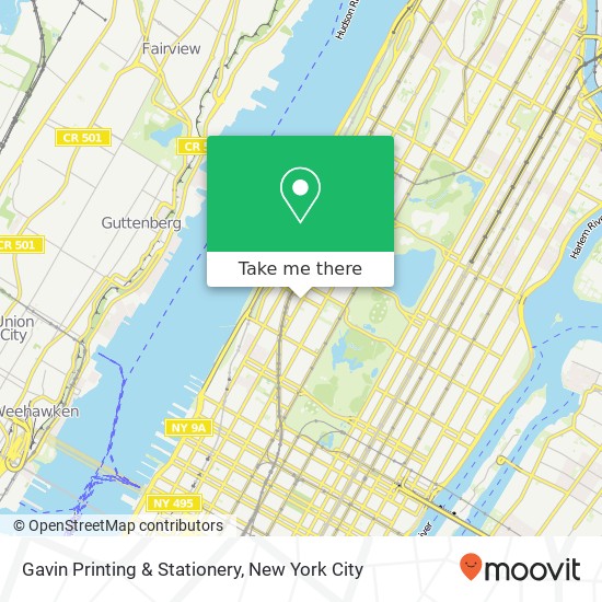 Gavin Printing & Stationery map