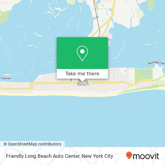 Friendly Long Beach Auto Center map