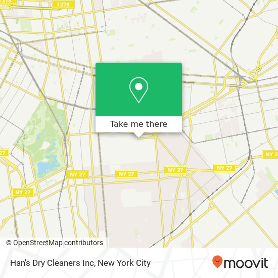 Mapa de Han's Dry Cleaners Inc