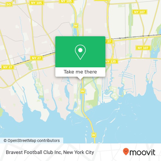 Bravest Football Club Inc map