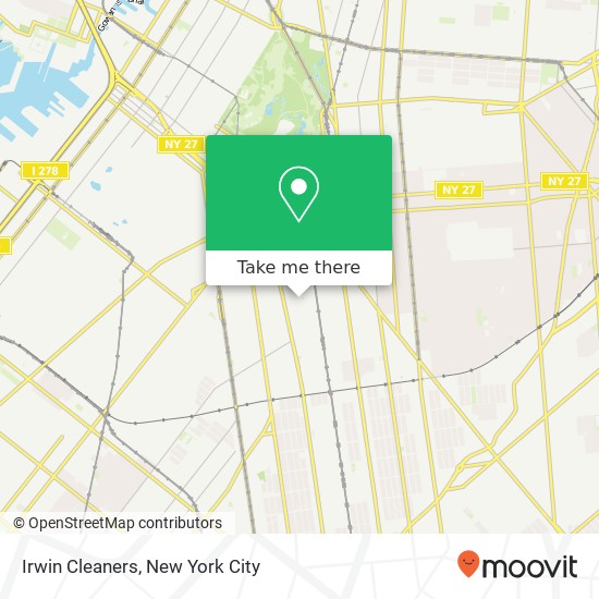 Irwin Cleaners map