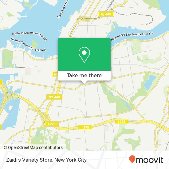 Mapa de Zaidi's Variety Store