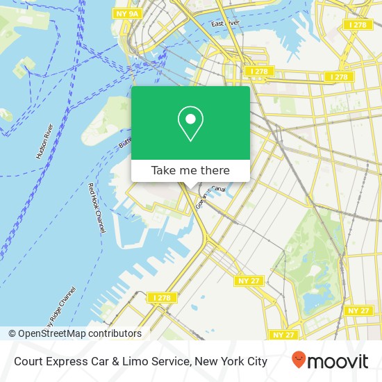 Mapa de Court Express Car & Limo Service