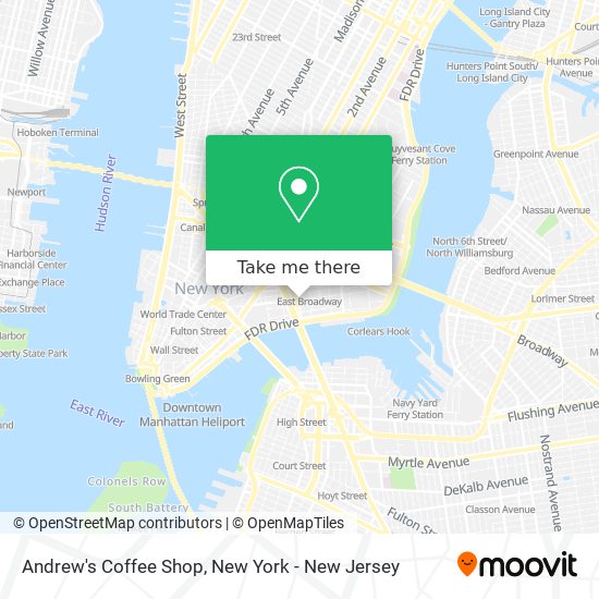Mapa de Andrew's Coffee Shop