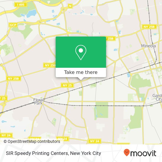 SIR Speedy Printing Centers map