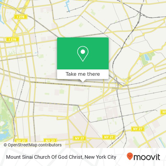 Mount Sinai Church Of God Christ map