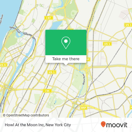 Howl At the Moon Inc map