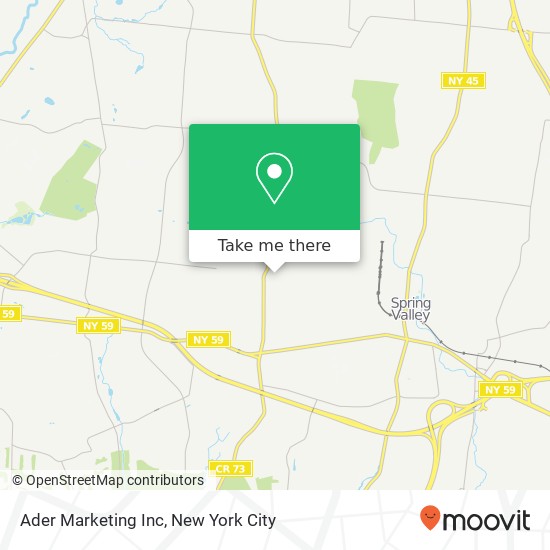 Ader Marketing Inc map