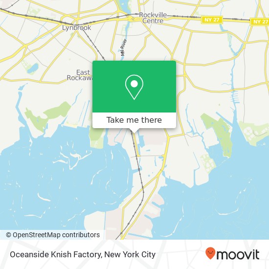 Mapa de Oceanside Knish Factory