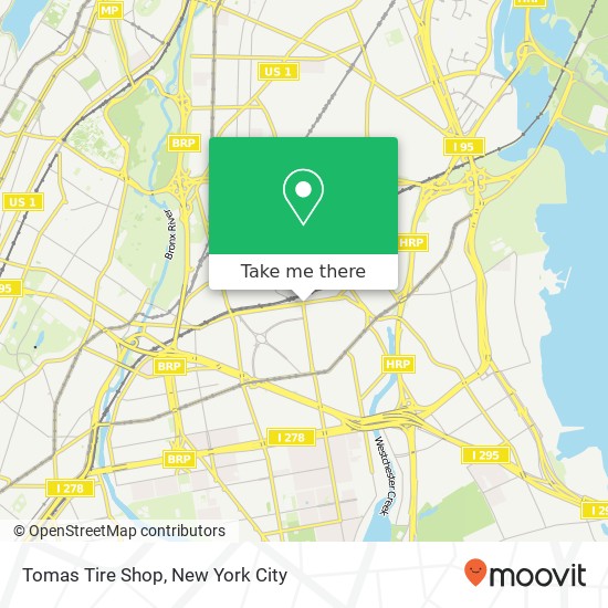 Mapa de Tomas Tire Shop