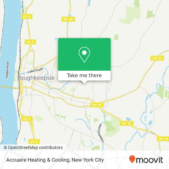 Mapa de Accuaire Heating & Cooling