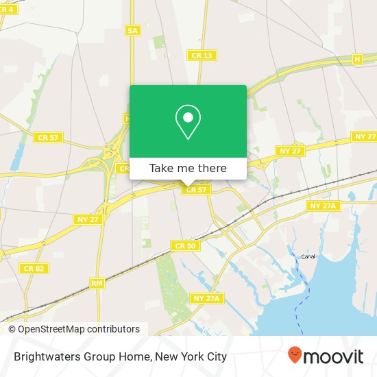 Brightwaters Group Home map