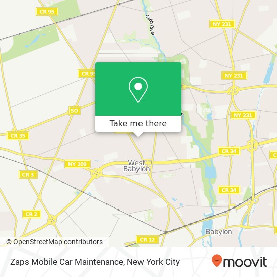 Zaps Mobile Car Maintenance map