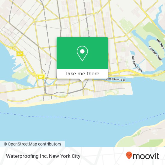 Mapa de Waterproofing Inc