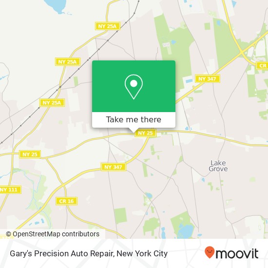 Gary's Precision Auto Repair map