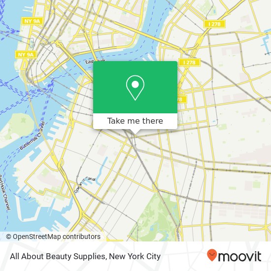 All About Beauty Supplies map