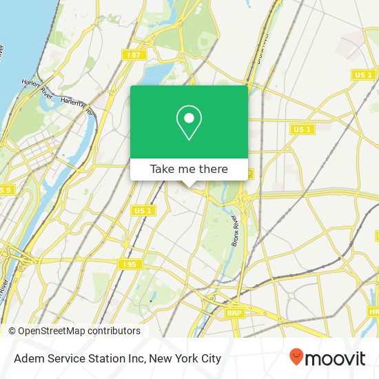 Adem Service Station Inc map