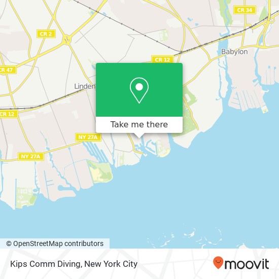 Kips Comm Diving map