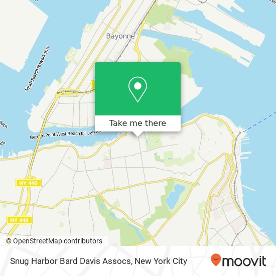 Mapa de Snug Harbor Bard Davis Assocs