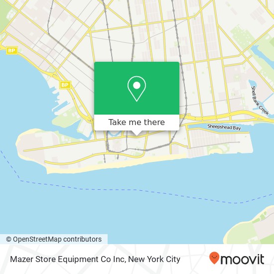 Mazer Store Equipment Co Inc map