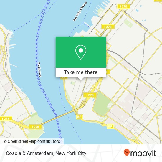 Coscia & Amsterdam map