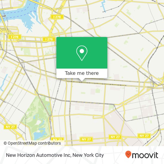 Mapa de New Horizon Automotive Inc