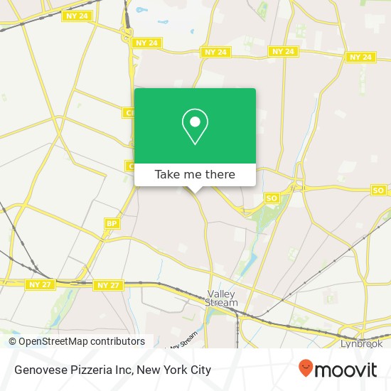 Mapa de Genovese Pizzeria Inc