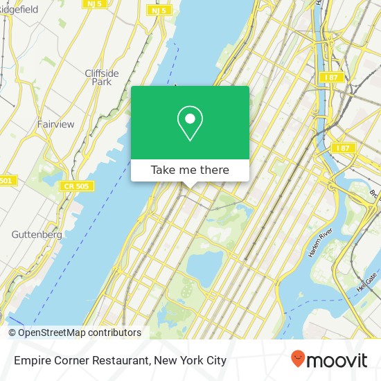 Mapa de Empire Corner Restaurant