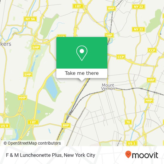 F & M Luncheonette Plus map