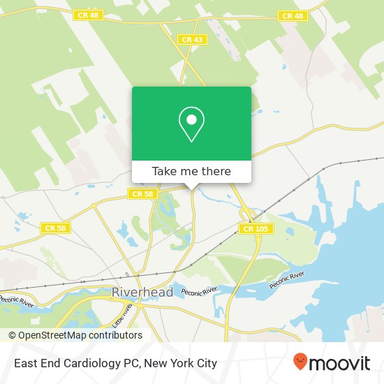 East End Cardiology PC map