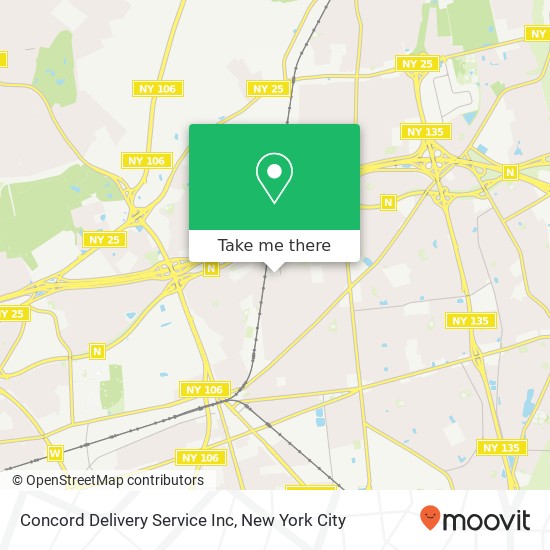 Concord Delivery Service Inc map